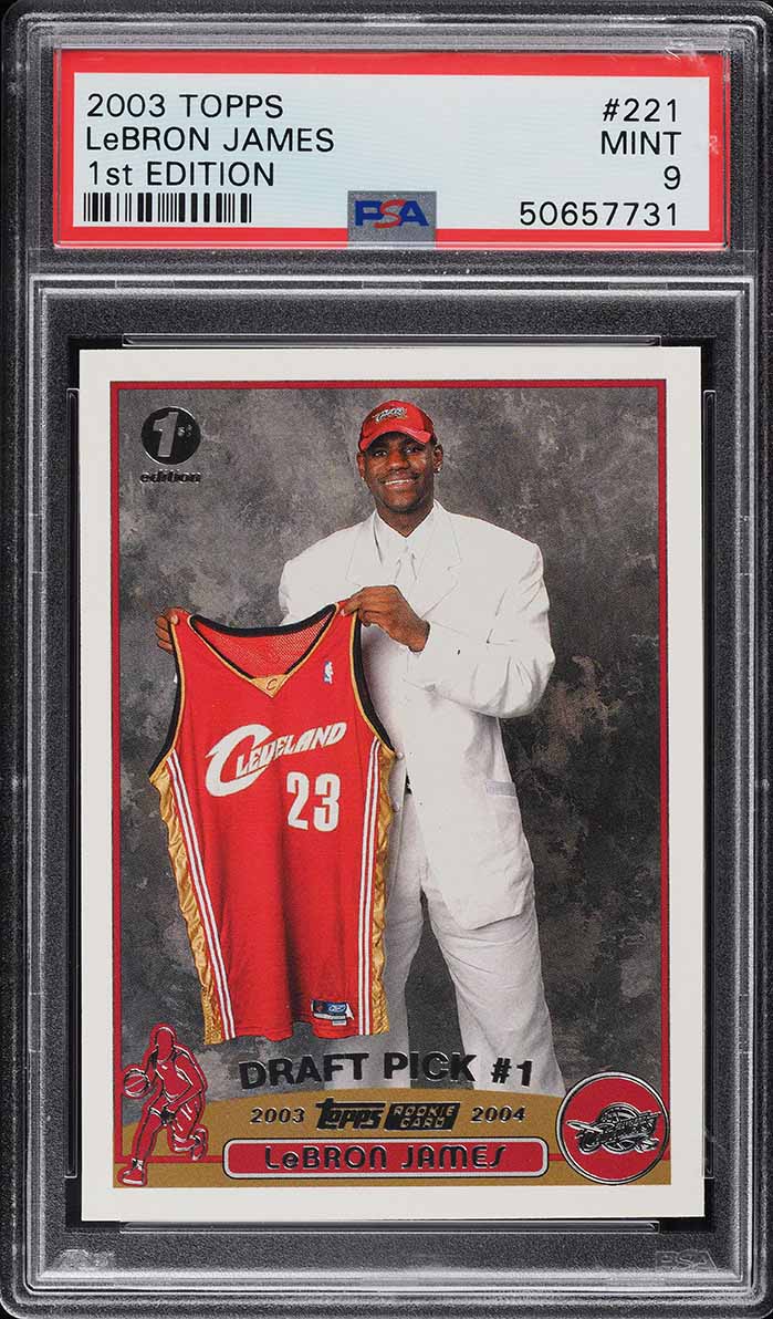 2020 Panini Prizm Red Ice LeBron James #1 PSA 10 GEM MINT on