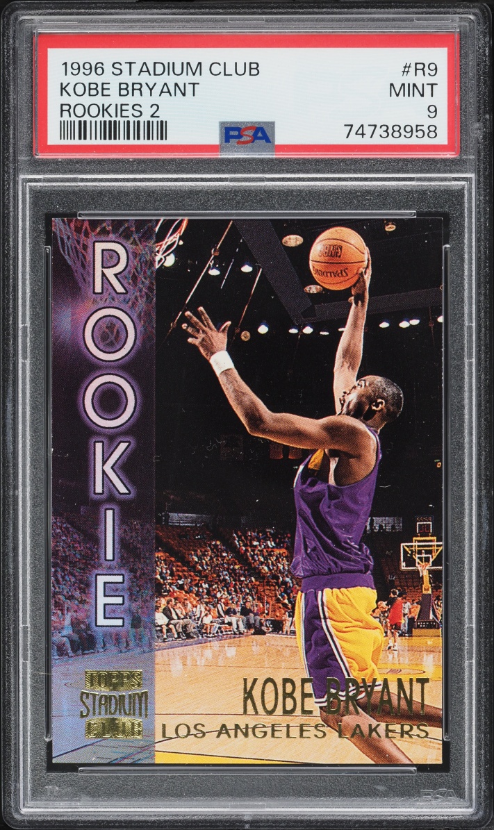 1996 Stadium Club 2 Kobe Bryant ROOKIE #R9 PSA 9 MINT