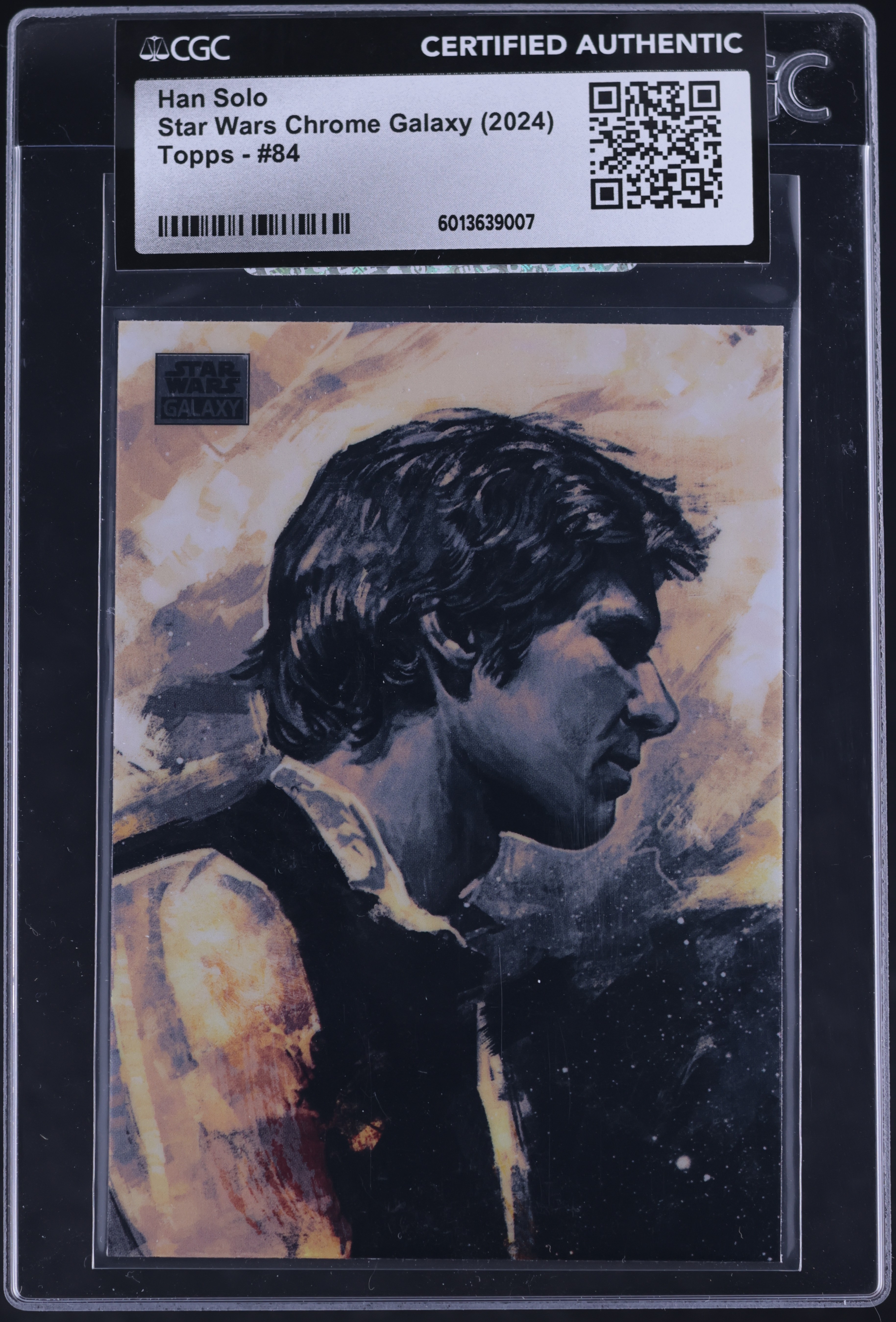 2024 Topps Chrome Star Wars Galaxy Han Solo #84 CGC AUTH on