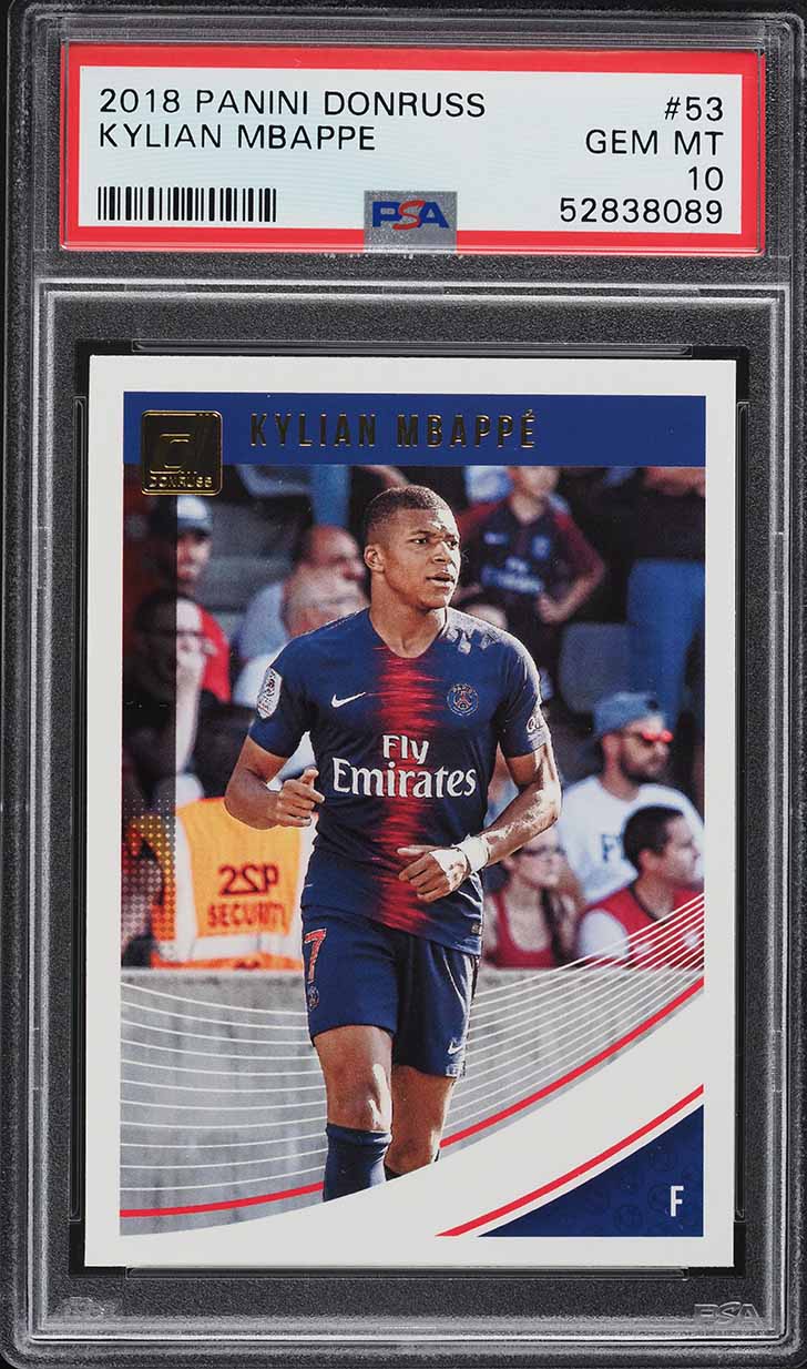 2018 Donruss Soccer Kylian Mbappe ROOKIE #53 PSA 10 GEM MINT