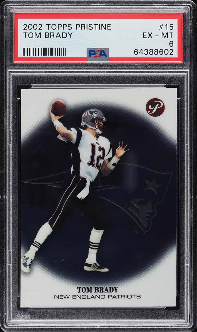 2002 Topps Pristine Tom Brady #15 PSA 6 EXMT