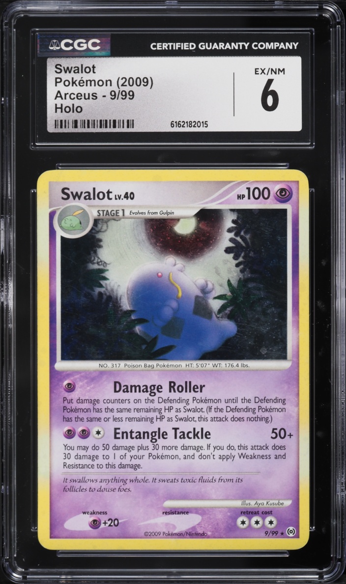 2009 Pokemon Platinum Arceus Holo Swalot #9 CGC 6 EXMT