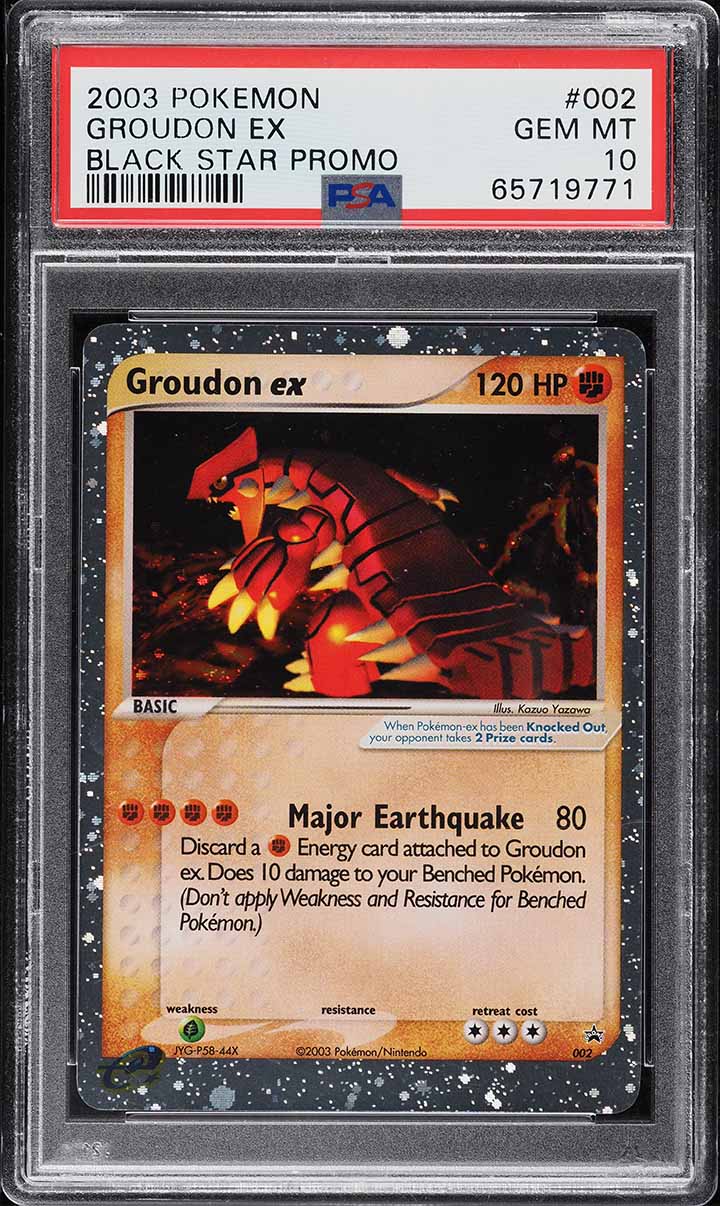 2003 Pokemon Black Star Promo Groudon ex #2 PSA 10 GEM MINT