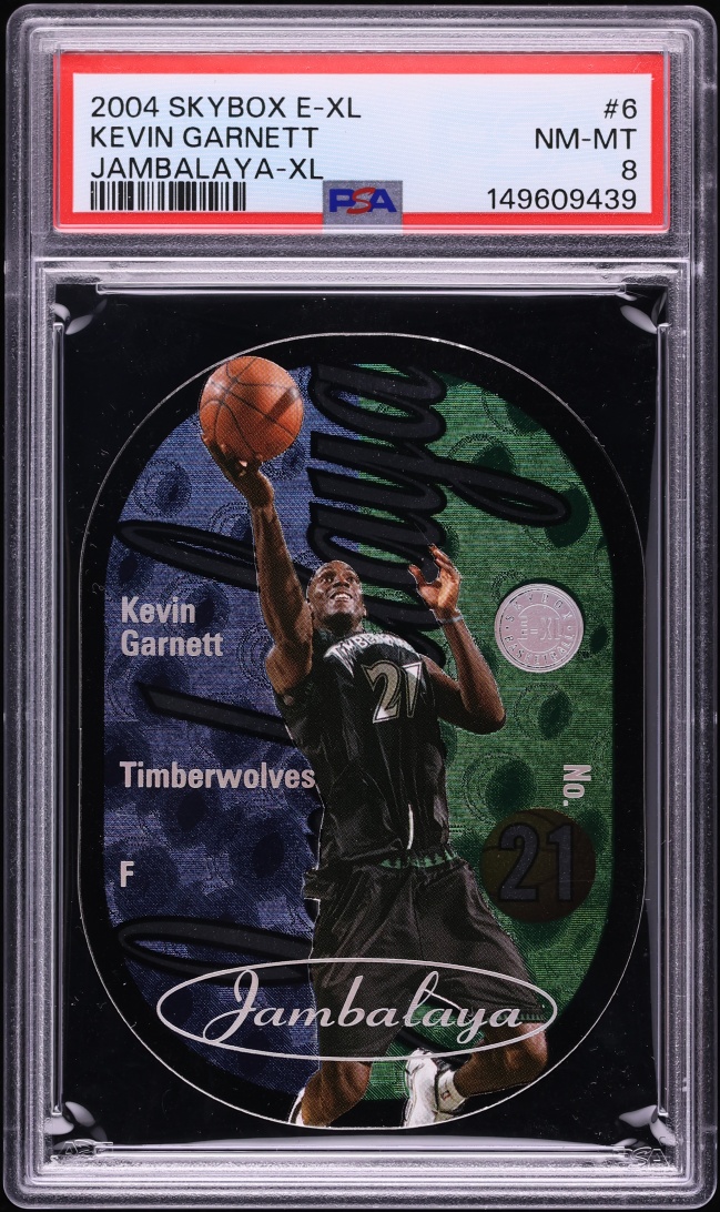 2004 Skybox E-XL Jambalaya XL Kevin Garnett #6 PSA 8 NM-MT - Photo 1