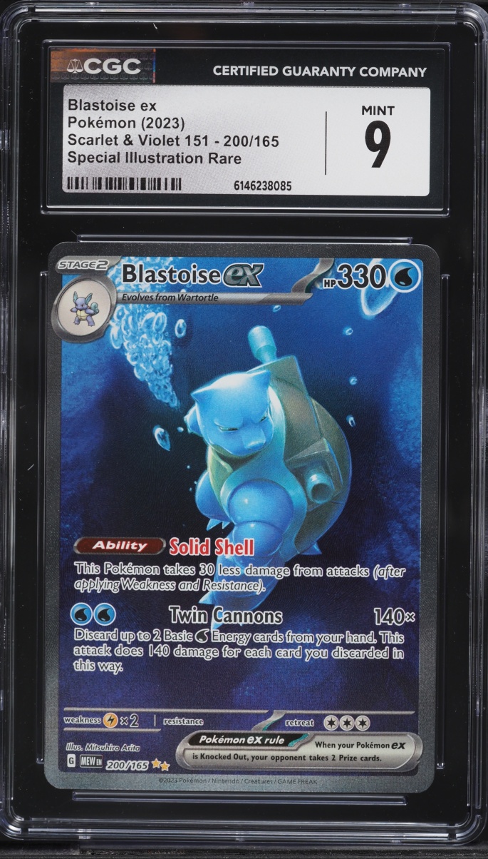2023 Pokemon Scarlet & Violet 151 SIR Blastoise EX #200 CGC 9 MINT