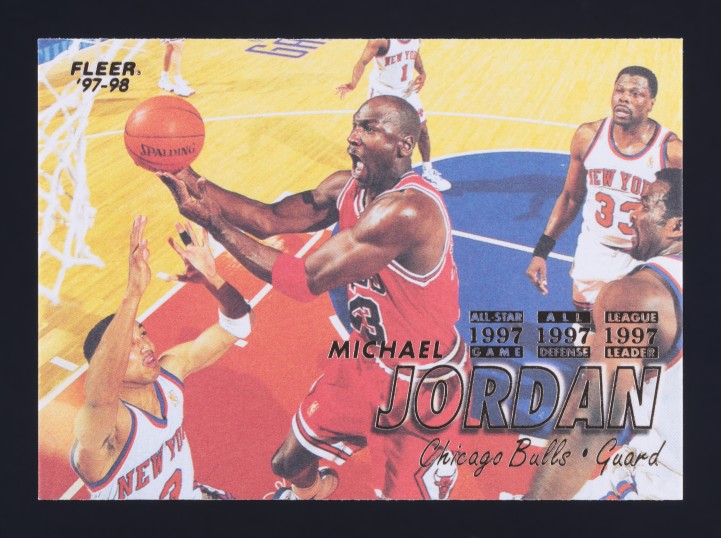 1997 Fleer Basketball Michael Jordan #23 MBA AUTH