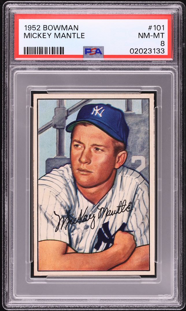 1952 Bowman Mickey Mantle #101 PSA 8 NM-MT