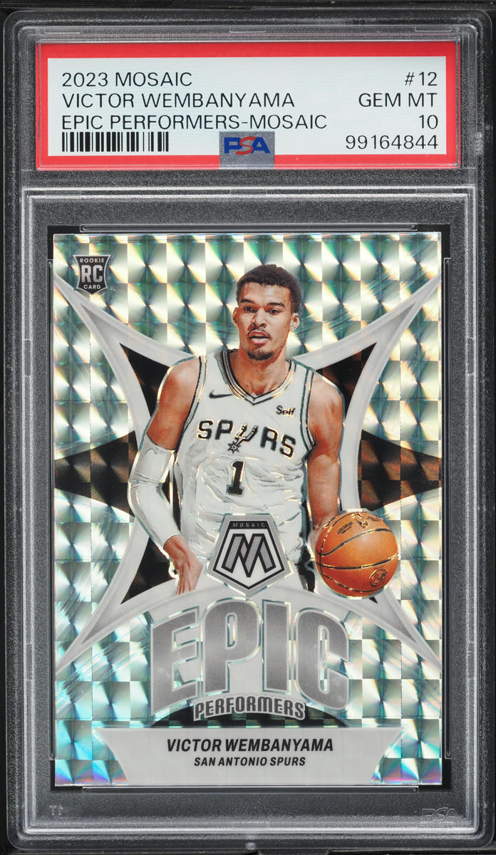 2023 Panini Mosaic Epic Performers Victor Wembanyama ROOKIE #12 PSA 10 GEM MINT