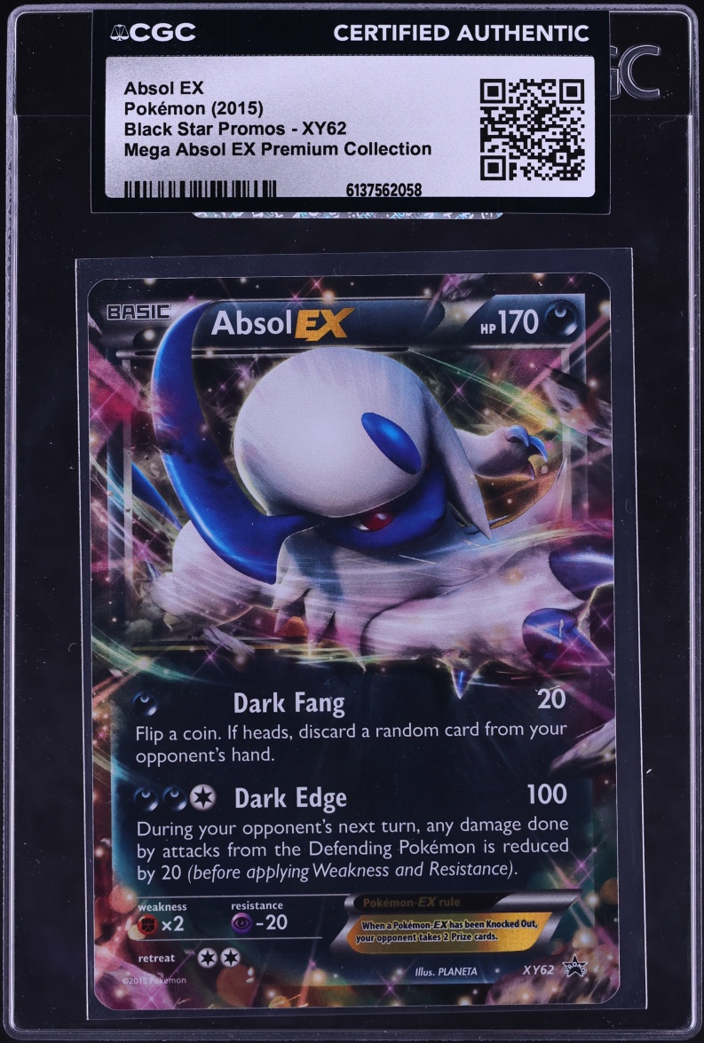 2015 Pokemon XY Black Star Promo Premium Collection Absol EX #XY62 CGC AUTH