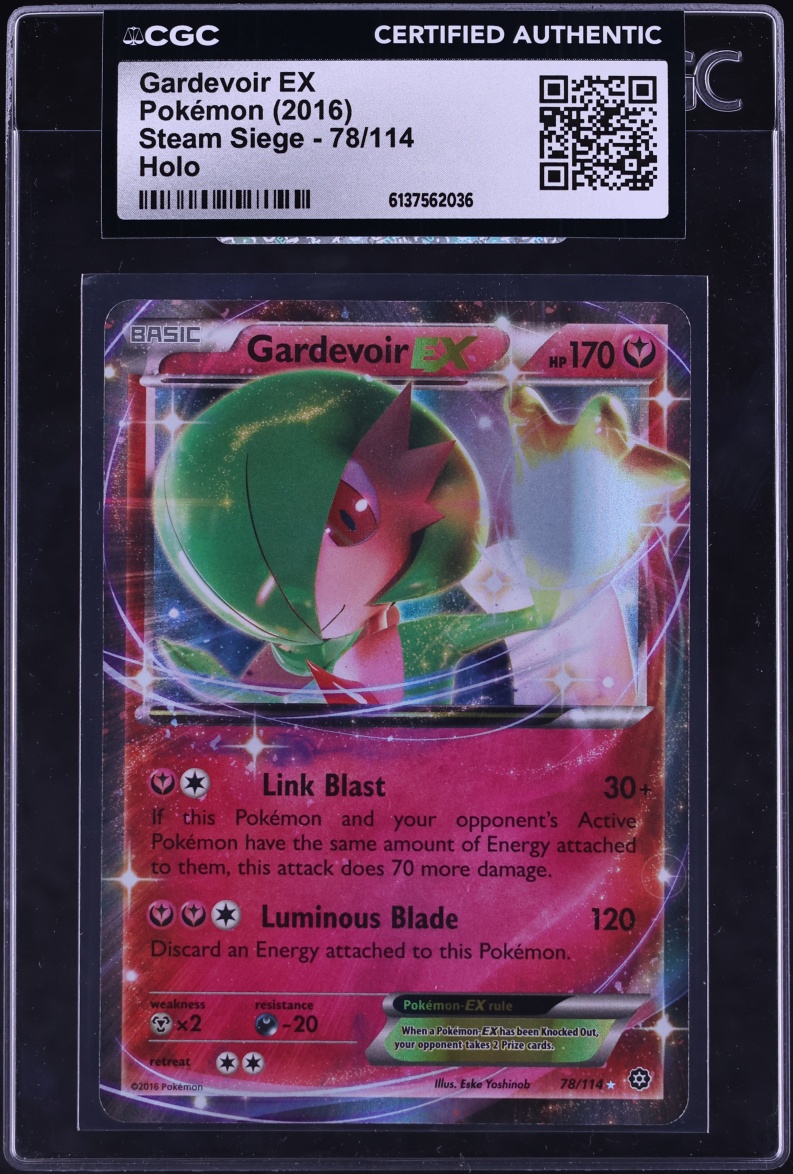 2016 Pokemon XY Steam Siege Holo Gardevoir EX #78 CGC AUTH