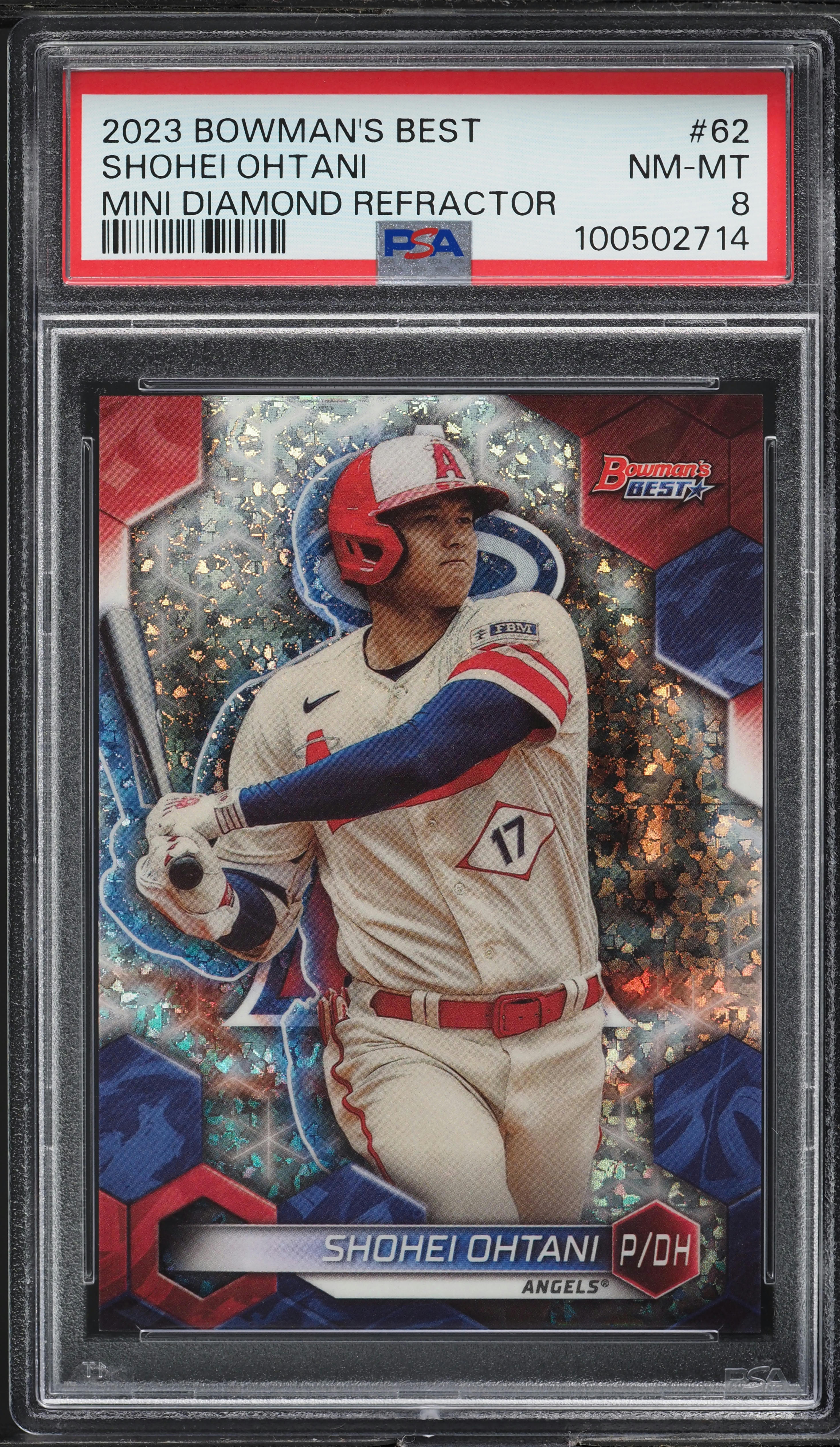 大谷翔平 2018 Bowman's Best Refractor Shohei Shohei Ohtani 2018 Bowman's Best #B18-SO Best of 2018