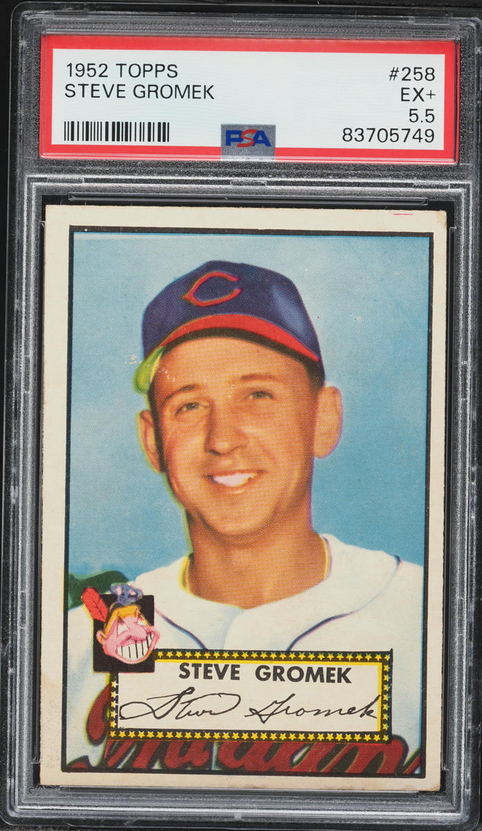 1952 Topps Steve Gromek #258 PSA 5.5 EX+