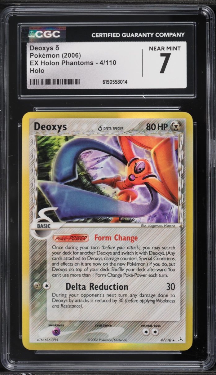 2006 Pokemon EX Holon Phantoms Holo Deoxys #4 CGC 7 NRMT