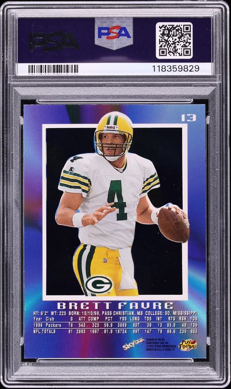 1997 Skybox E-X 2000 Brett Favre #13 PSA 10 GEM MINT