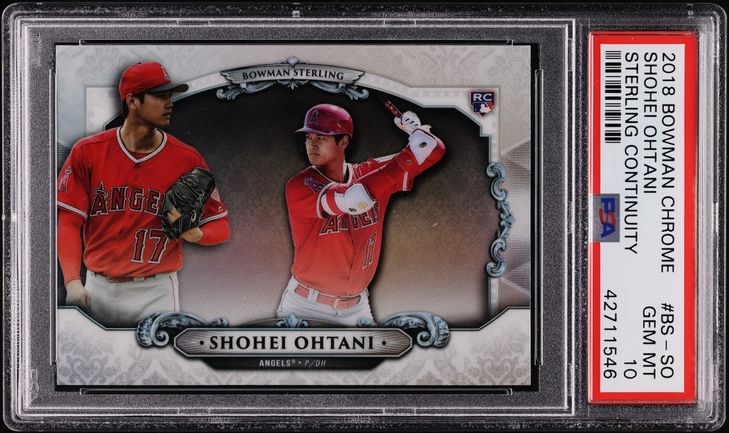 2018 Bowman Chrome Batting Shohei Ohtani ROOKIE RC #1 PSA 9