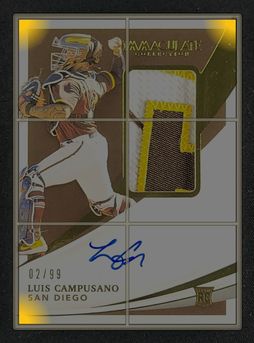 2021 Immaculate Collection Luis Campusano ROOKIE PATCH AUTO /99 #175 MBA AUTH