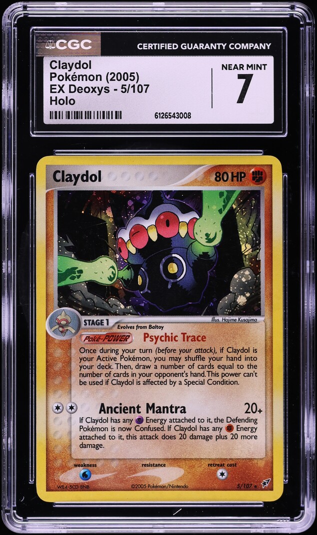 2005 Pokemon EX Deoxys Holo Claydol #5 CGC 7 NRMT