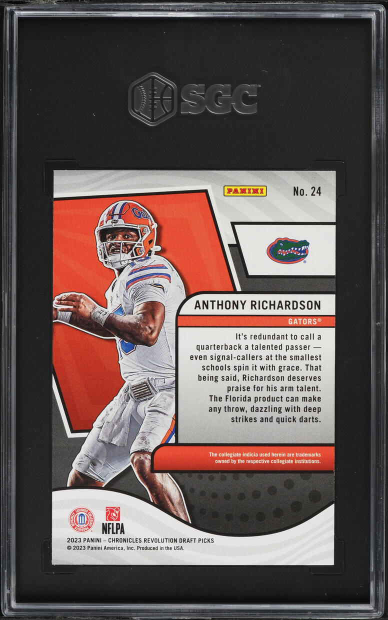 2023 Panini Chronicles Draft Picks Revolution Anthony Richardson ROOKIE SGC 10