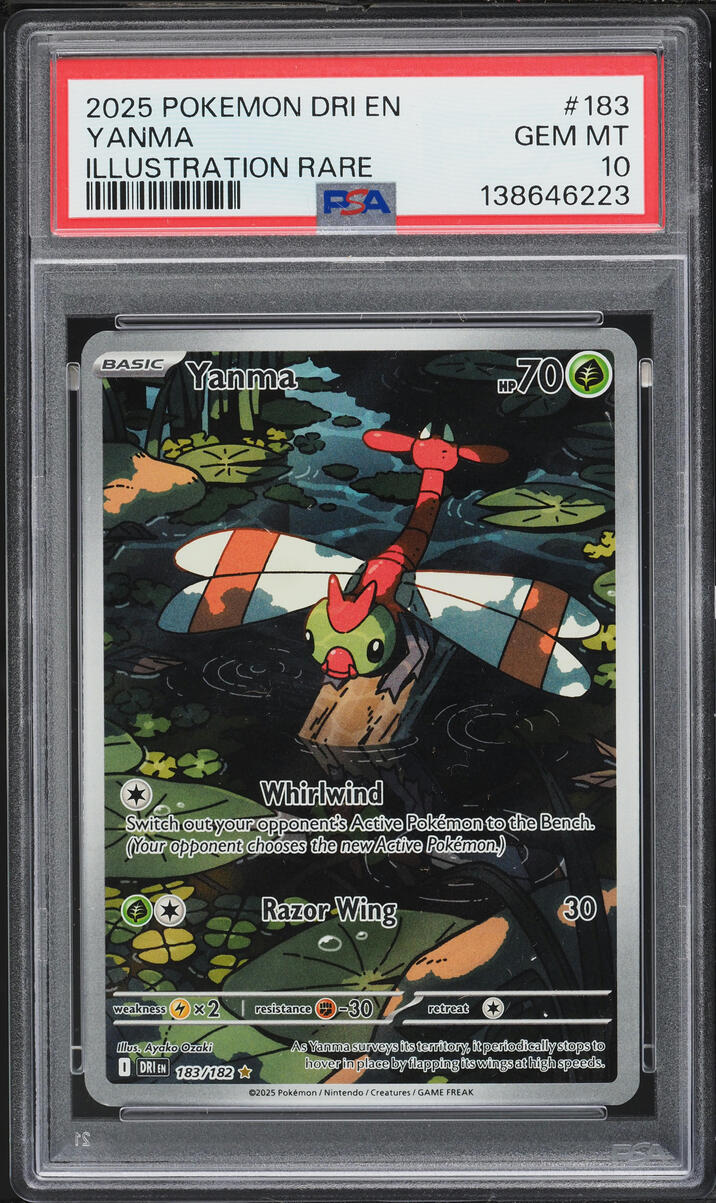 2025 Pokemon Scarlet & Violet Destined Rivals IR Yanma #183 PSA 10 GEM MINT