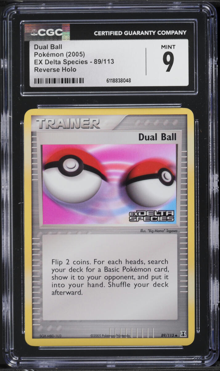 2005 Pokemon EX Delta Species Reverse Holo Dual Ball #89 CGC 9 MINT