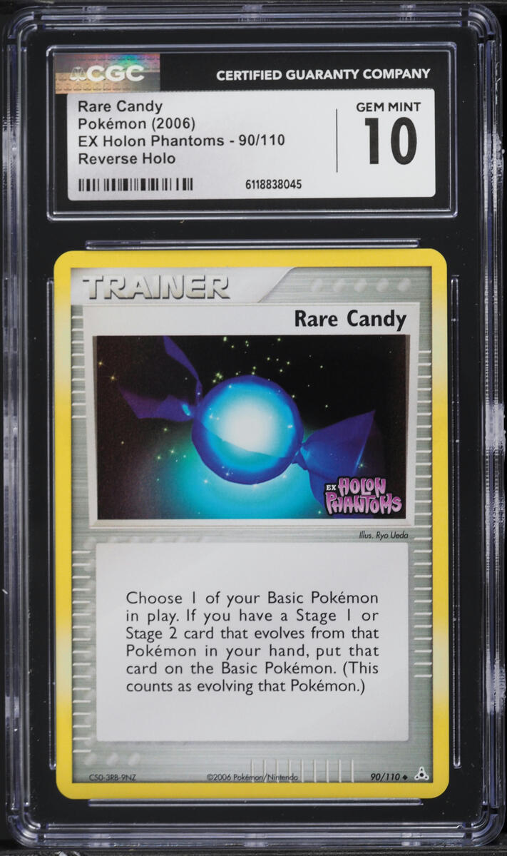 2006 Pokemon EX Holon Phantoms Reverse Holo Rare Candy #90 CGC 10 GEM MINT