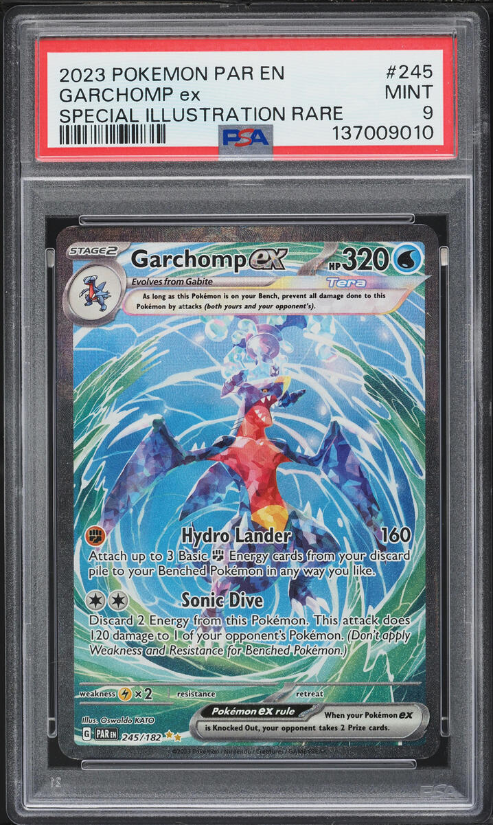 2023 Pokemon Scarlet & Violet Paradox Rift SIR Garchomp ex #245 PSA 9 MINT