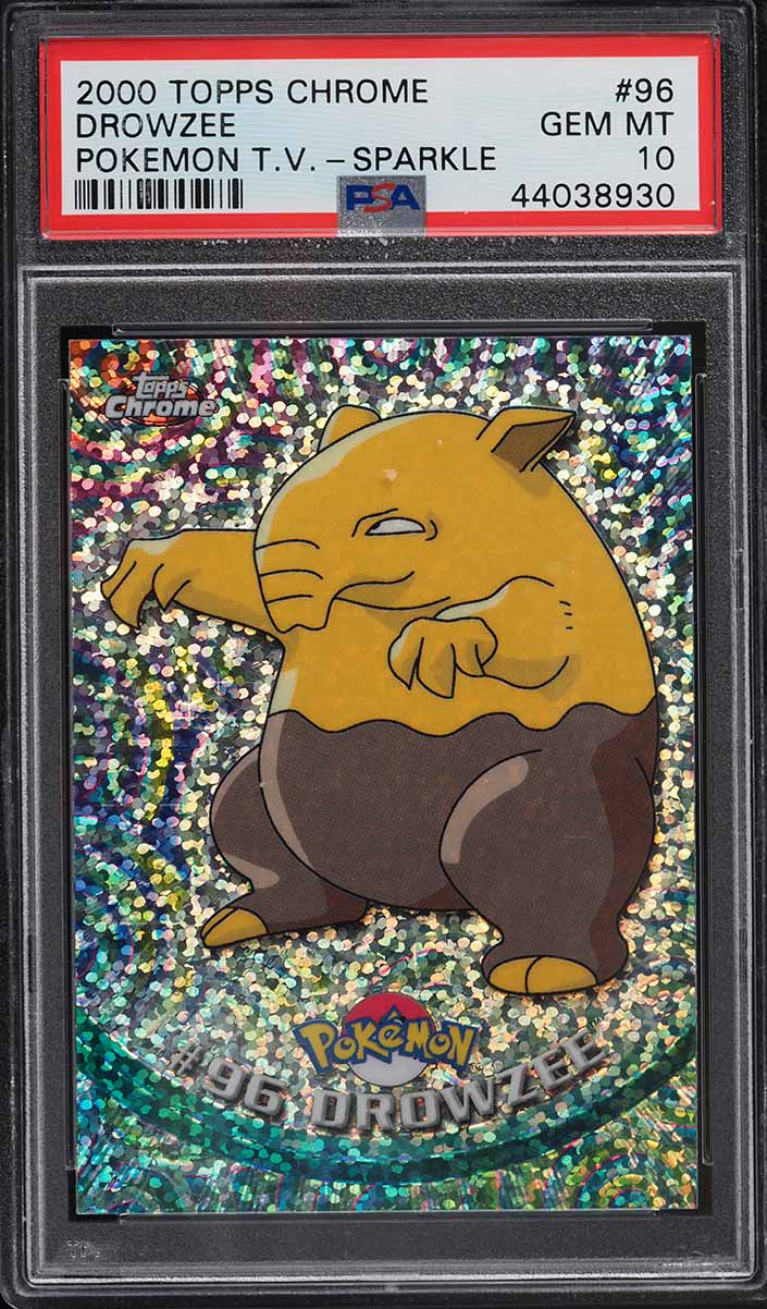 2000 Topps Chrome Pokemon Series 2 Sparkle Drowzee #96 PSA 10 GEM MINT