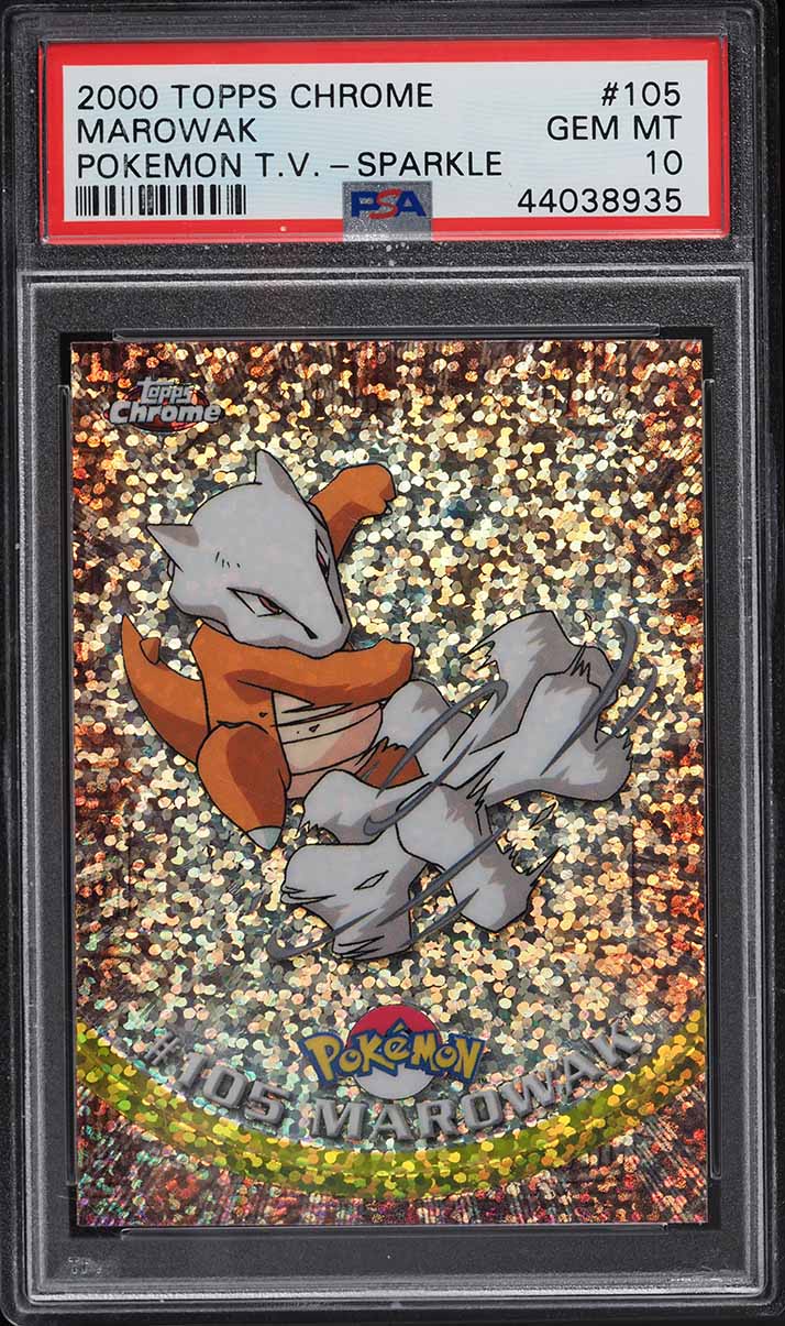 2000 Topps Chrome Pokemon Series 2 Sparkle Marowak #105 PSA 10 GEM MINT