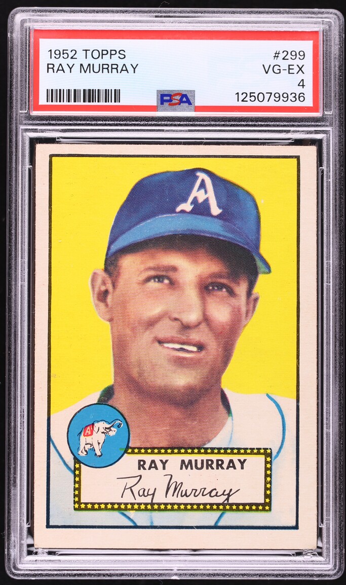 1952 Topps Ray Murray #299 PSA 4 VGEX