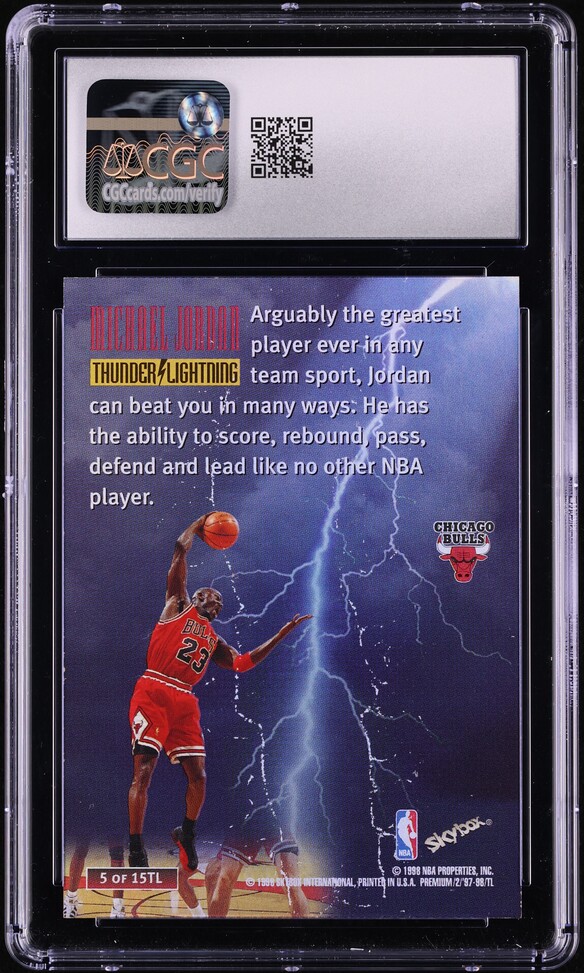 Amazon.com: 1997-98 Skybox Premium #29 Michael Jordan PSA 10
