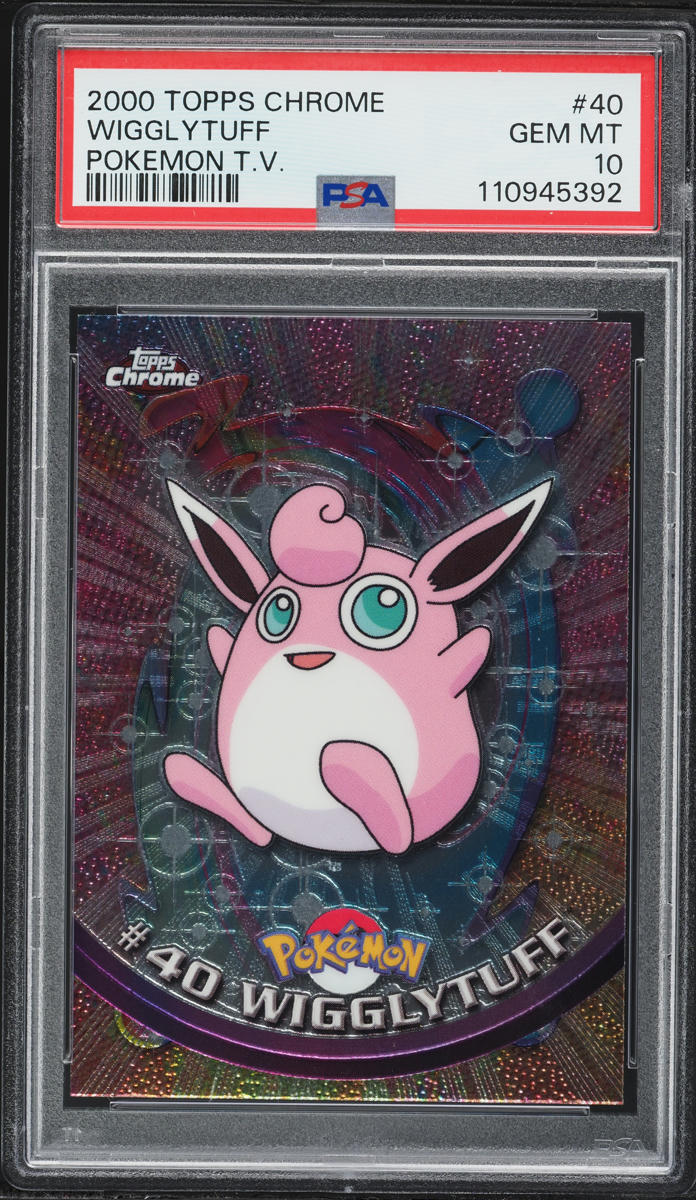 2000 Topps Chrome Pokemon Series 1 Wigglytuff #40 PSA 10 GEM MINT