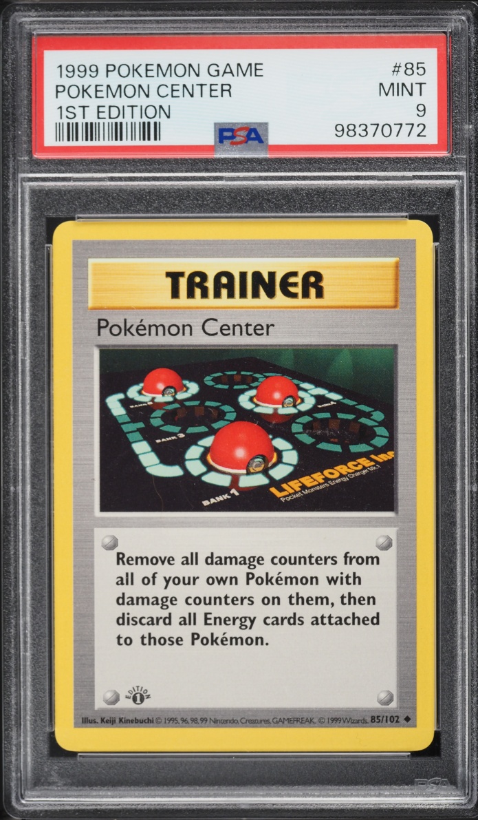 1999 Pokemon Base Set Shadowless 1st Edition Pokemon Center #85 PSA 9 MINT