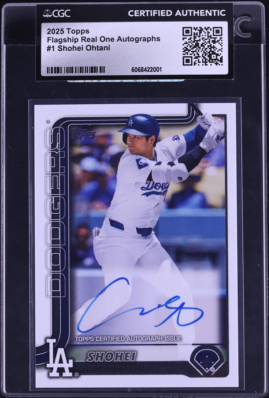 2025 Topps Flagship Real One Shohei Ohtani AUTO #1 CGC AUTH
