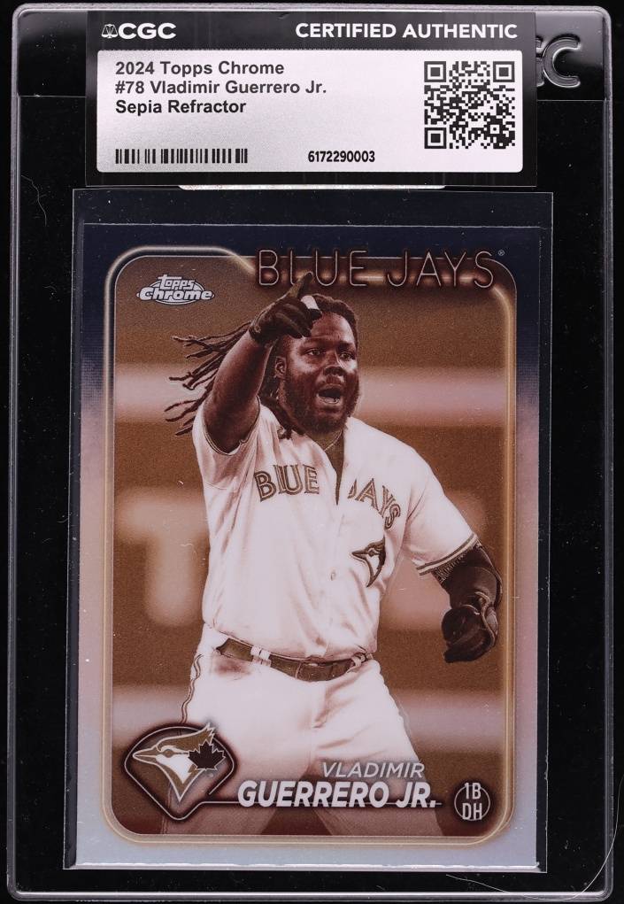 2024 Topps Chrome Sepia Refractor Vladimir Guerrero Jr. #78 CGC AUTH