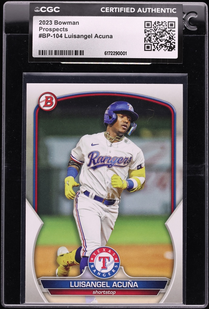 2023 Bowman Luisangel Acuna PROSPECT #BP-104 CGC AUTH