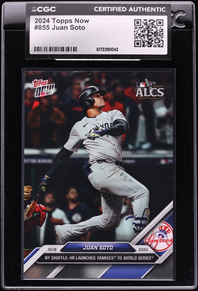 2024 Topps Now Juan Soto #855 CGC AUTH
