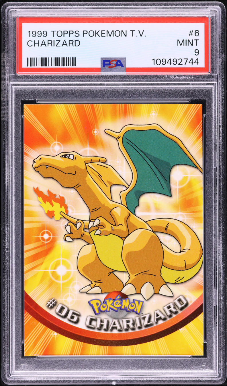 1999 Topps Pokemon Series 1 Charizard #6 PSA 9 MINT on Fanatics Collect