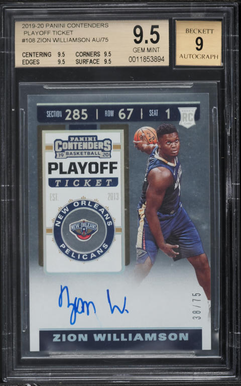 2019 Panini Prizm Draft Crusade Zion Williamson ROOKIE #51 BGS 9