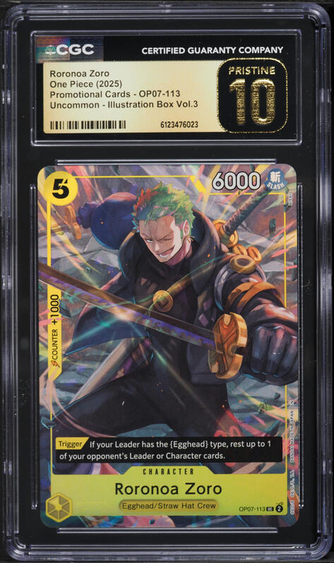 2025 One Piece Promotional Cards Illustration Volume 3 Roronoa