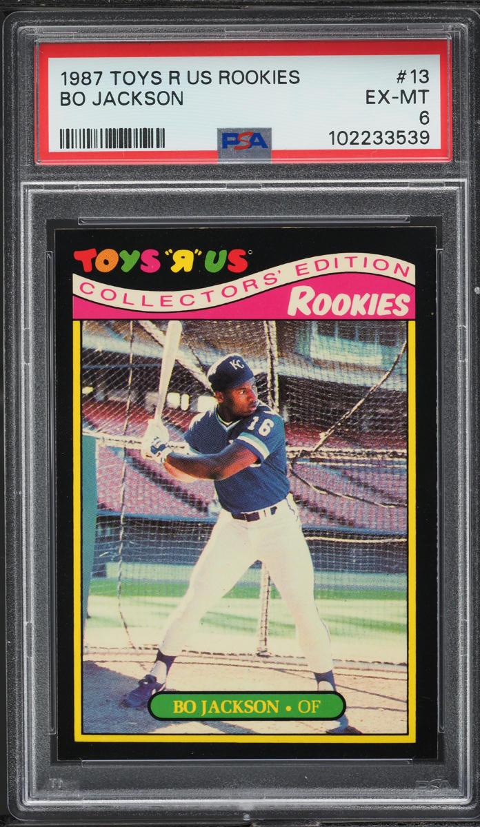 1987 Toys 'R' Us Bo Jackson ROOKIE #13 PSA 6 EXMT