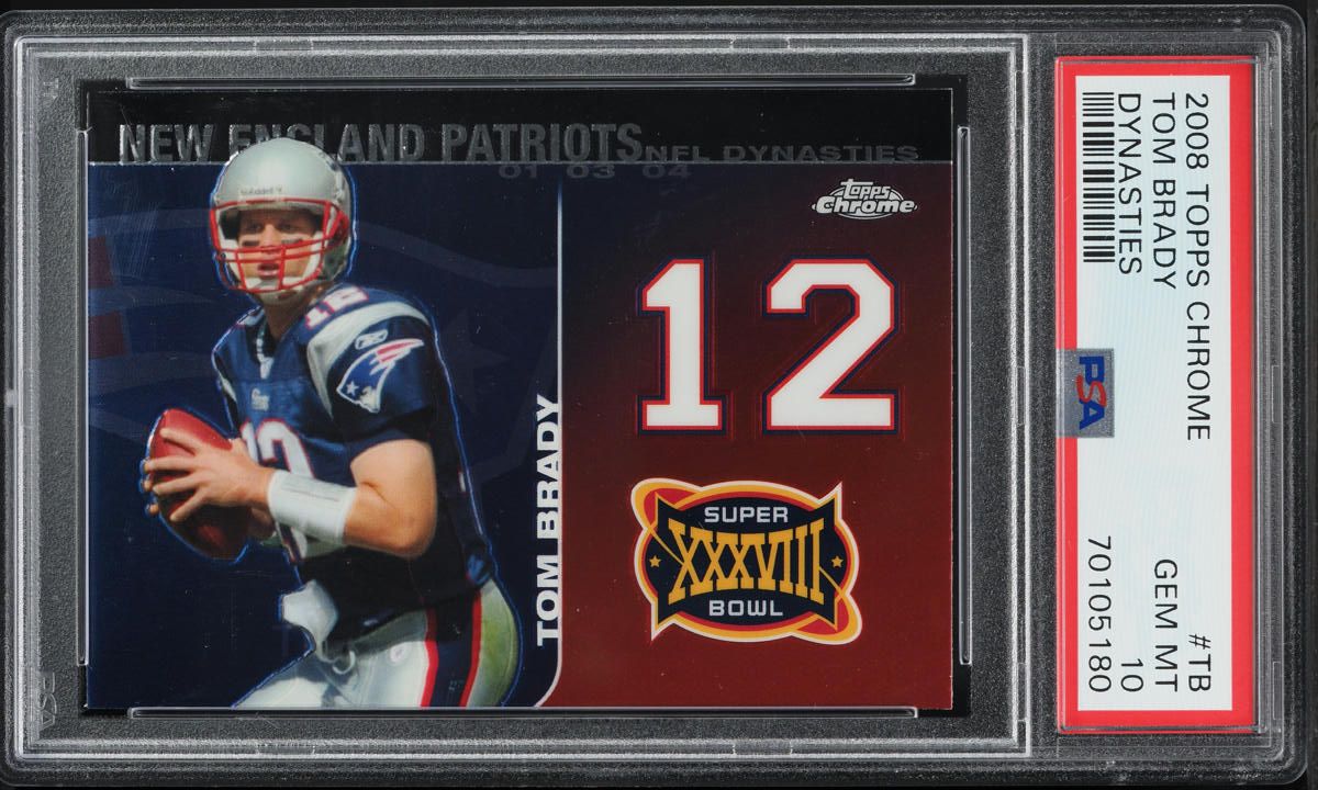 2008 Topps Chrome Dynasties Tom Brady #DYNC-TB PSA 10 GEM MINT