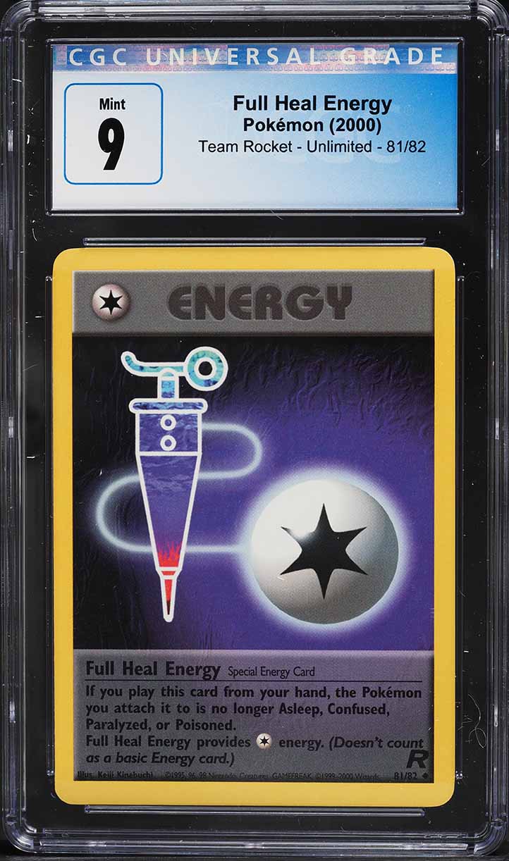 2000 Pokemon Team Rocket Full Heal Energy #81 CGC 9 MINT