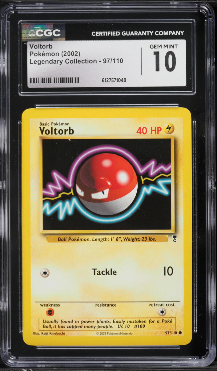 2002 Pokemon Legendary Collection Voltorb #97 CGC 10 GEM MINT