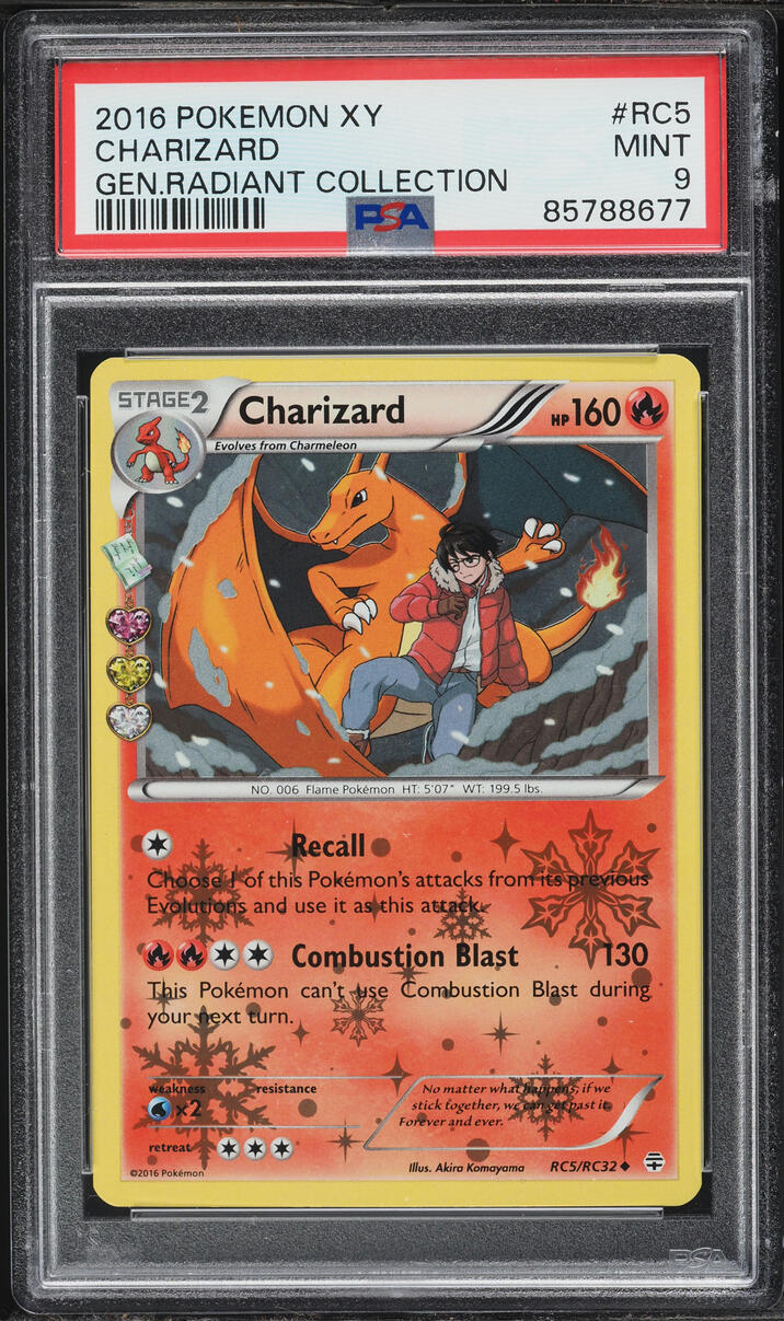 2016 Pokemon XY Generations Radiant Collection Charizard #RC5 PSA 9 MINT