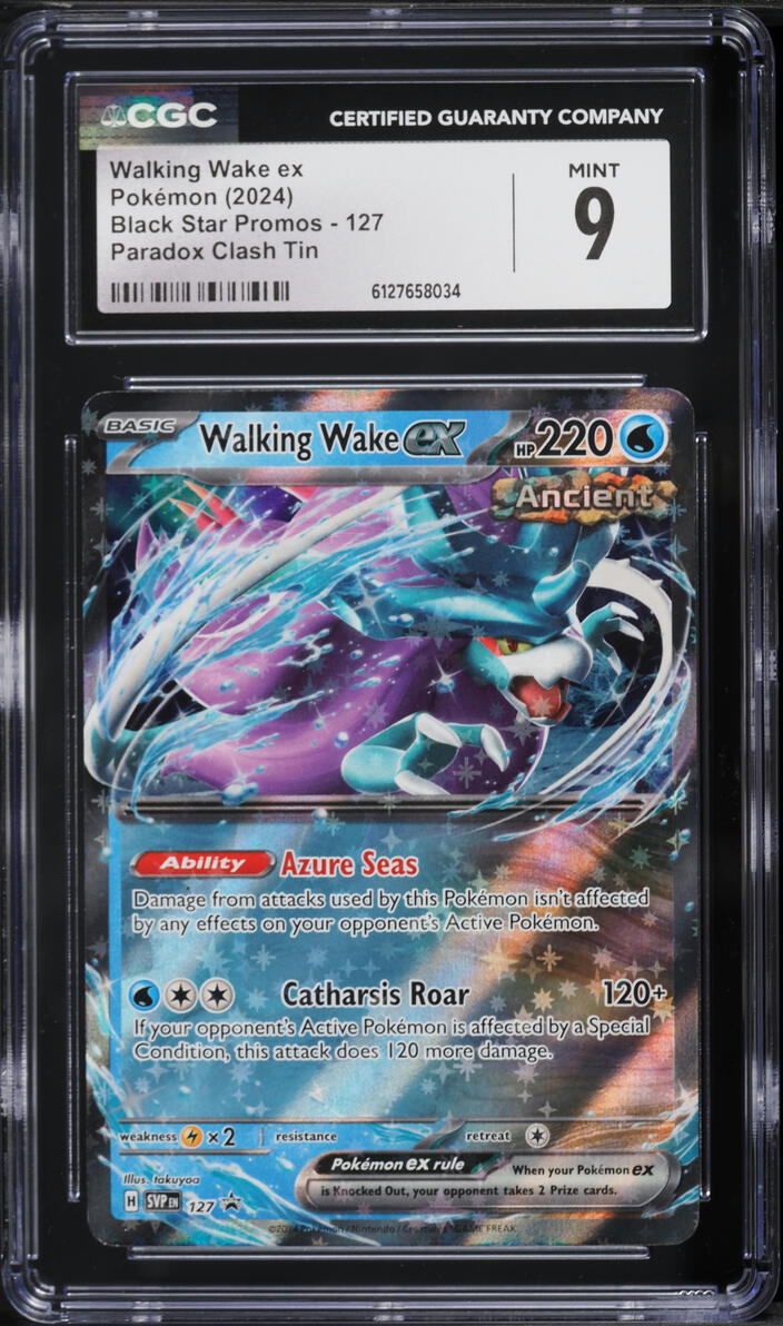 2024 Pokemon Scarlet & Violet Promo Paradox Clash Walking Wake ex #127 CGC 9 MINT