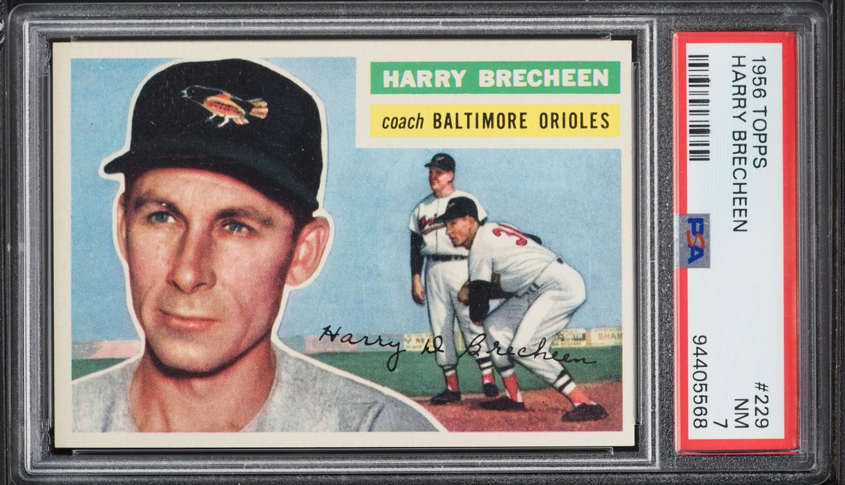 1956 Topps Harry Brecheen #229 PSA 7 NRMT