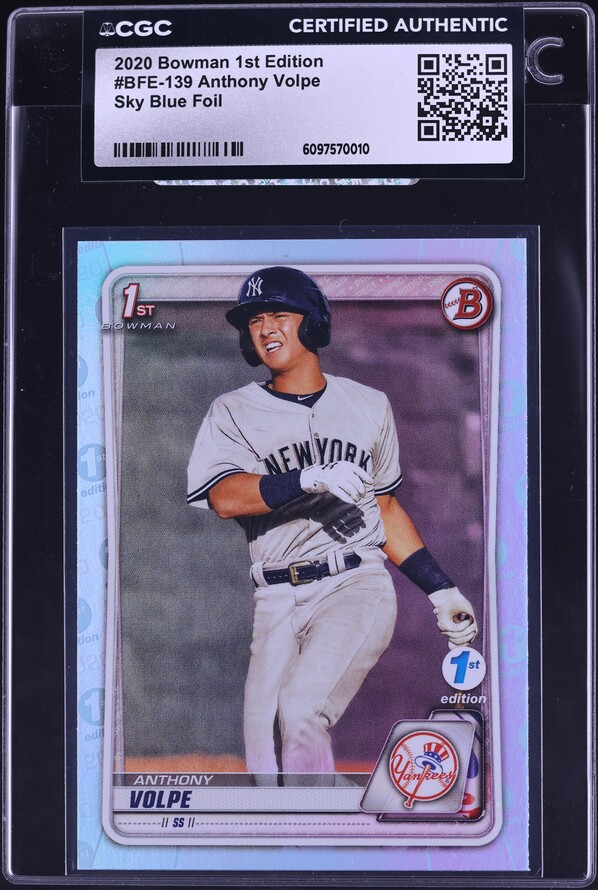 2020 Bowman Paper Prospects Sky Blue Anthony Volpe ROOKIE RC /499