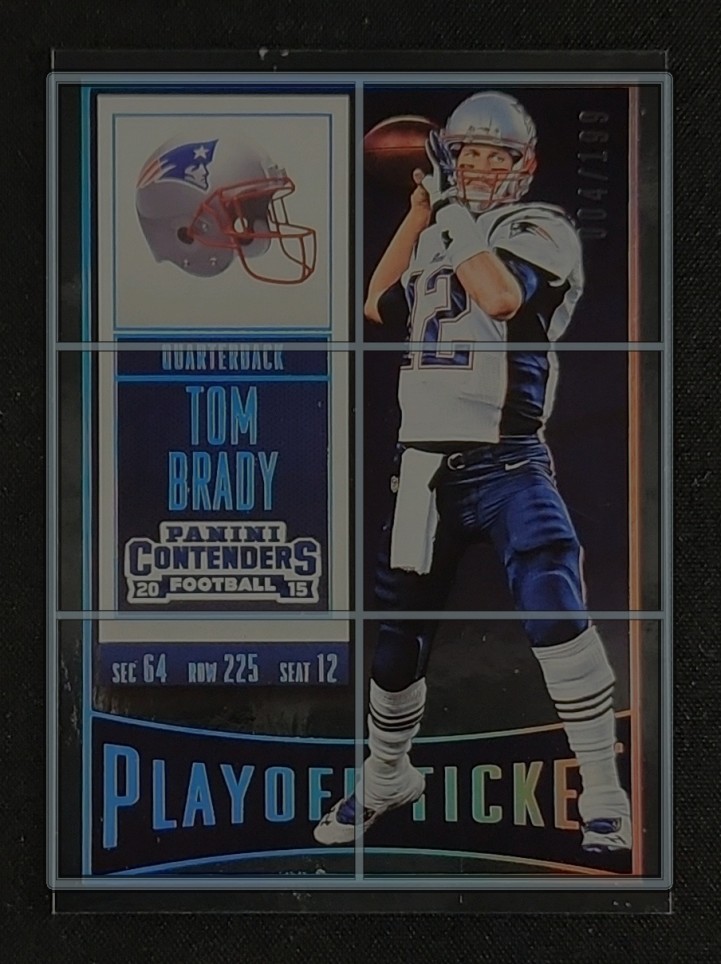 2015 Panini Contenders Playoff Ticket Tom Brady /199 #79 MBA AUTH