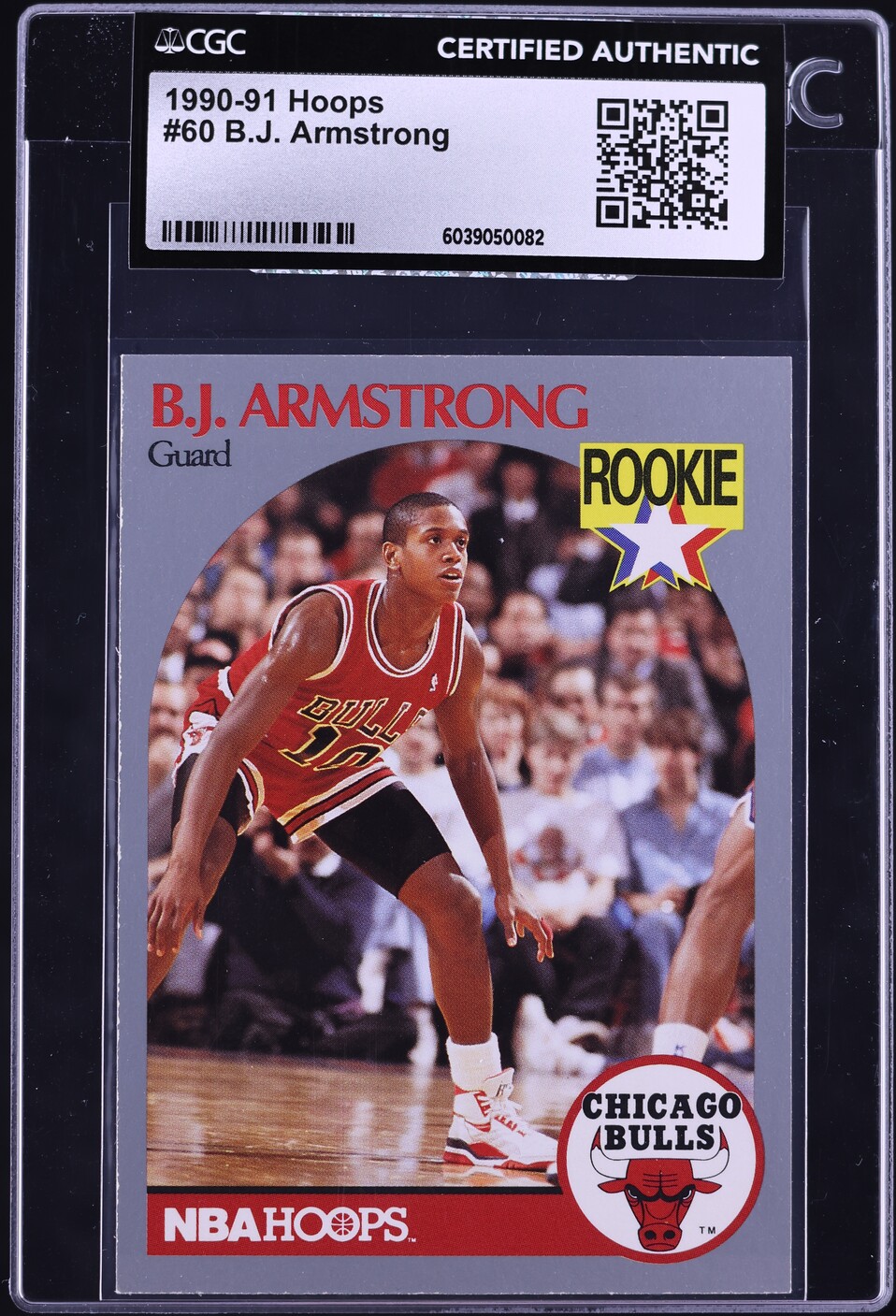1990 Hoops B.J. Armstrong ROOKIE #60 CGC AUTH on Fanatics Collect