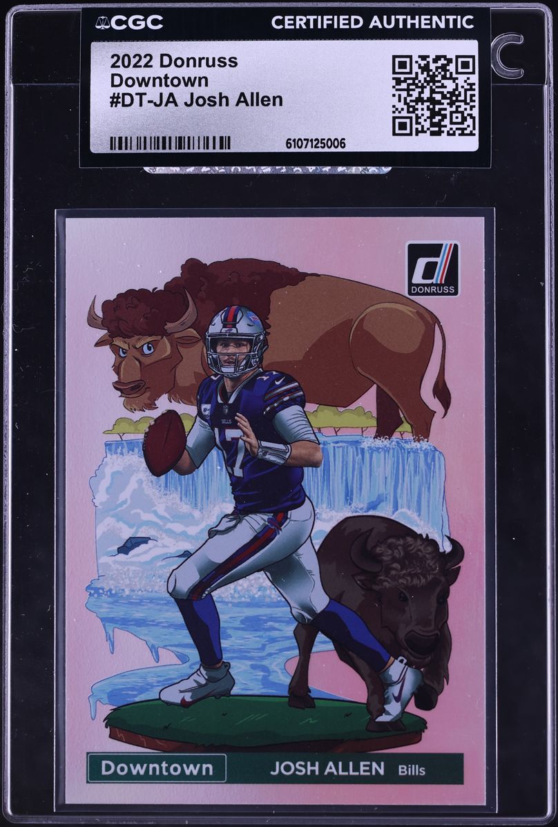 2022 Donruss Optic Downtown Prizm Josh Allen #DT-JA CGC AUTH